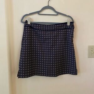 EP PRO GOLF PATTERNED SKORT NAVY BLUE SIZE 8